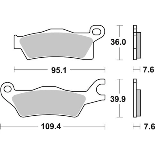 Колодки гальмівні SBS 911RSI