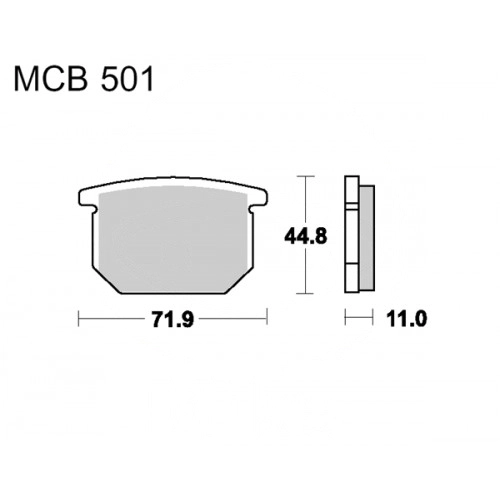 Колодки гальмівні TRW Lucas MCB501