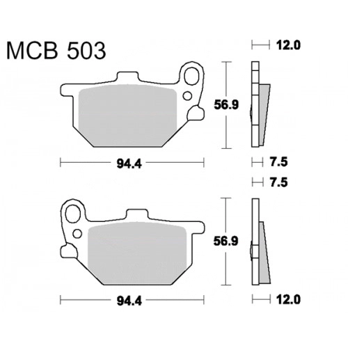 Колодки гальмівні TRW Lucas MCB503