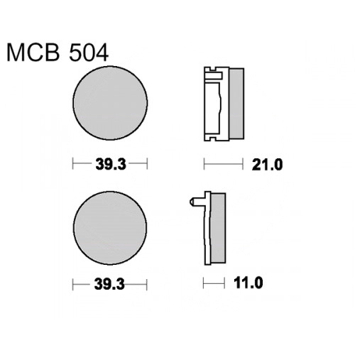 Колодки гальмівні TRW Lucas MCB504