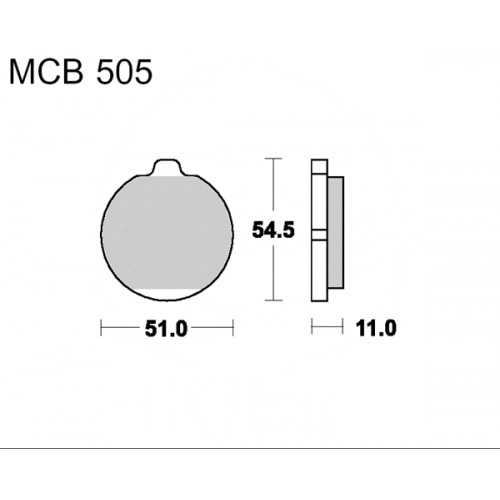 Колодки гальмівні TRW Lucas MCB505