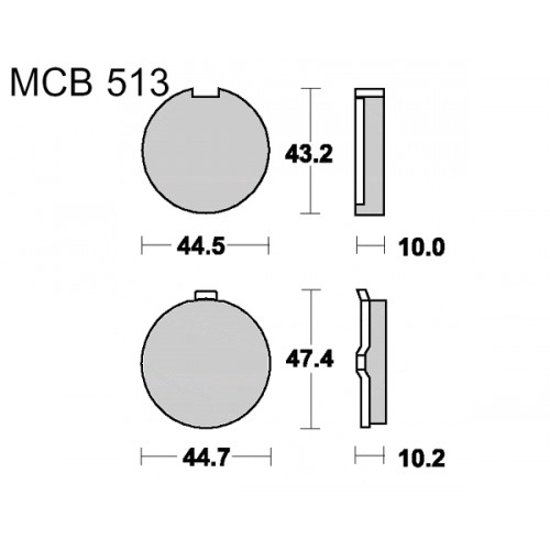 Колодки гальмівні TRW Lucas MCB513
