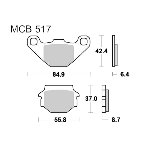 Колодки гальмівні TRW Lucas MCB517
