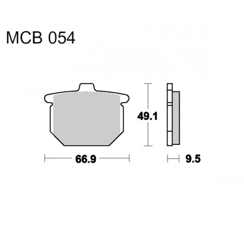 Колодки гальмівні TRW Lucas MCB54 