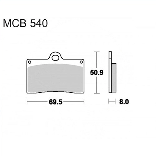 Колодки гальмівні TRW Lucas MCB540CRQ