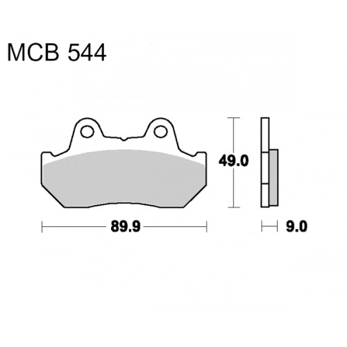 Колодки гальмівні TRW Lucas MCB544 