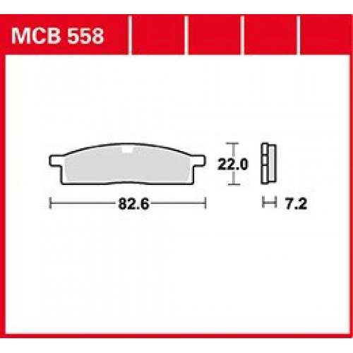 Колодки гальмівні TRW Lucas MCB558SI