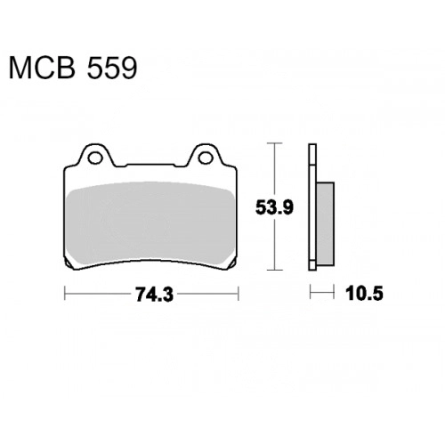 Колодки гальмівні TRW Lucas MCB559 