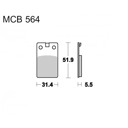 Колодки гальмівні TRW Lucas MCB564 