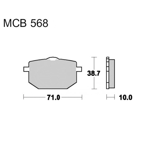 Колодки гальмівні TRW Lucas MCB568SV