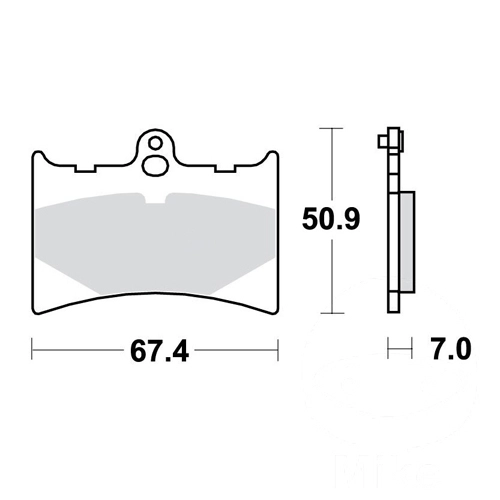 Колодки гальмівні TRW Lucas MCB572RQ
