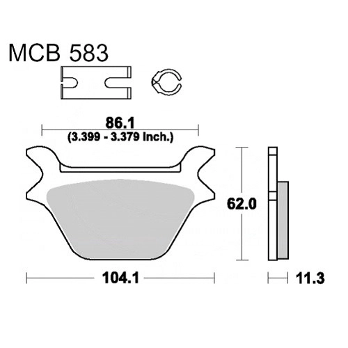 Колодки гальмівні TRW Lucas MCB583LF