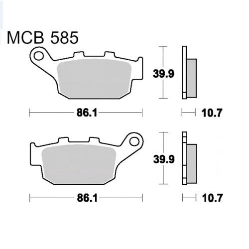 Колодки гальмівні TRW Lucas MCB585SRM