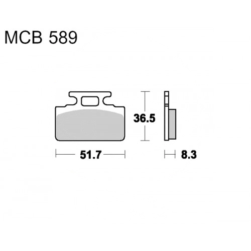 Колодки тормозные TRW Lucas MCB589 