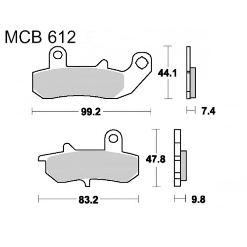 Колодки гальмівні TRW Lucas MCB612