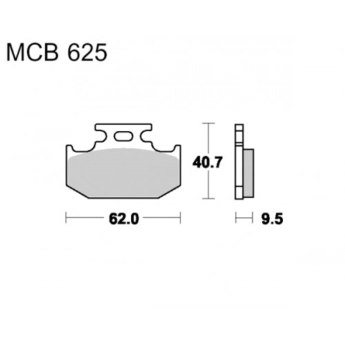 Колодки гальмівні TRW Lucas MCB625SI