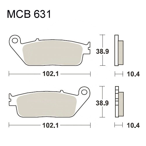 Колодки гальмівні TRW Lucas MCB631