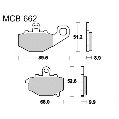 Колодки гальмівні TRW Lucas MCB662