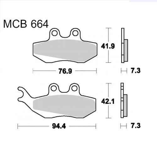 Колодки гальмівні TRW Lucas MCB664EC