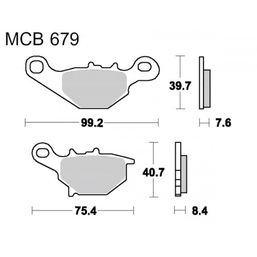 Колодки тормозные TRW Lucas MCB679