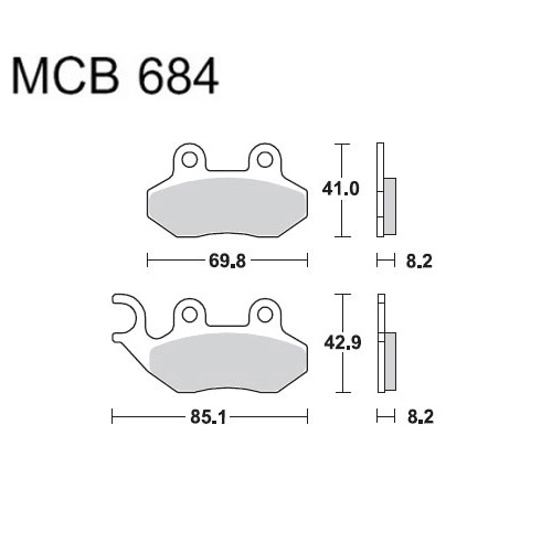 Колодки гальмівні TRW Lucas MCB684