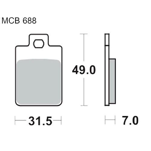 Колодки гальмівні TRW Lucas MCB688EC