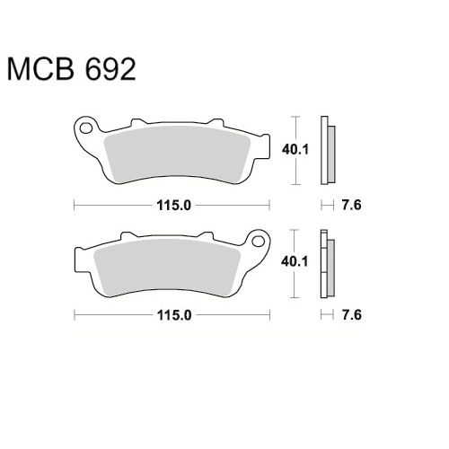 Колодки гальмівні TRW Lucas MCB692SV