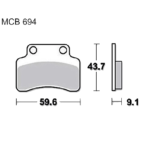 Колодки гальмівні TRW Lucas MCB694EC