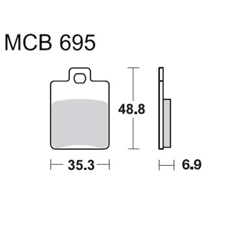 Колодки гальмівні TRW Lucas MCB695EC