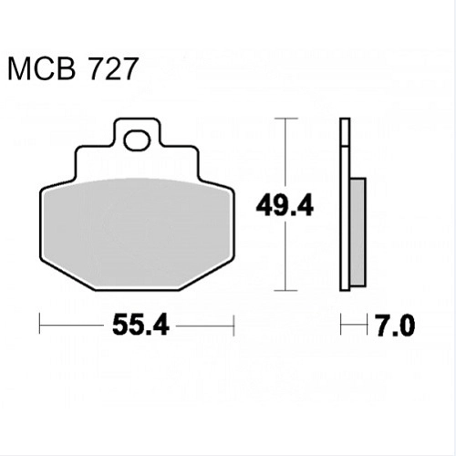 Колодки гальмівні TRW Lucas MCB727SRM