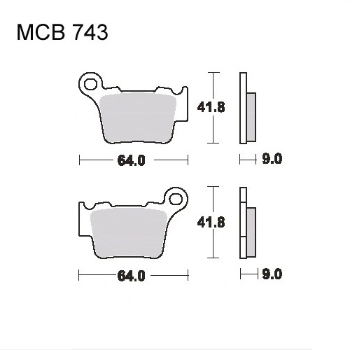 Колодки гальмівні TRW Lucas MCB743RSI