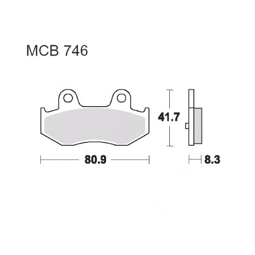 Колодки гальмівні TRW Lucas MCB746SRM
