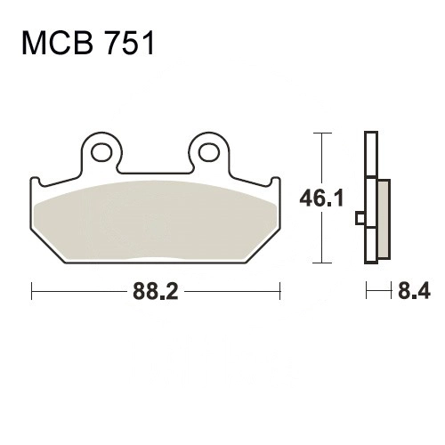 Колодки гальмівні TRW Lucas MCB751
