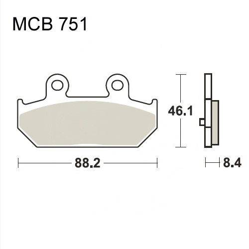Колодки гальмівні TRW Lucas MCB751SRM