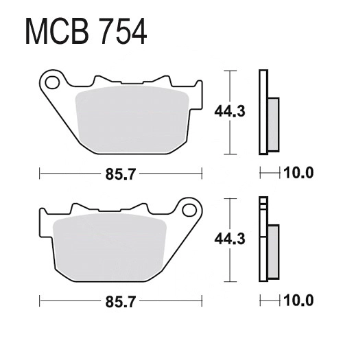 Колодки гальмівні TRW Lucas MCB754SH