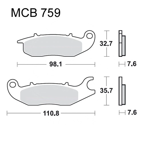 Колодки гальмівні TRW Lucas MCB759 