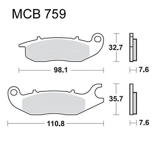 Колодки гальмівні TRW Lucas MCB759EC