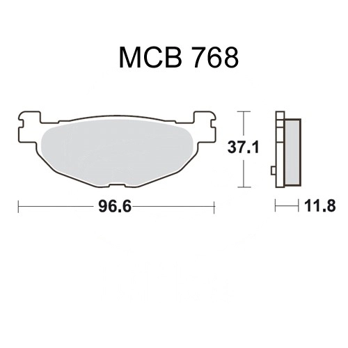 Колодки гальмівні TRW Lucas MCB768