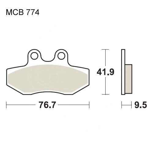 Колодки гальмівні TRW Lucas MCB774