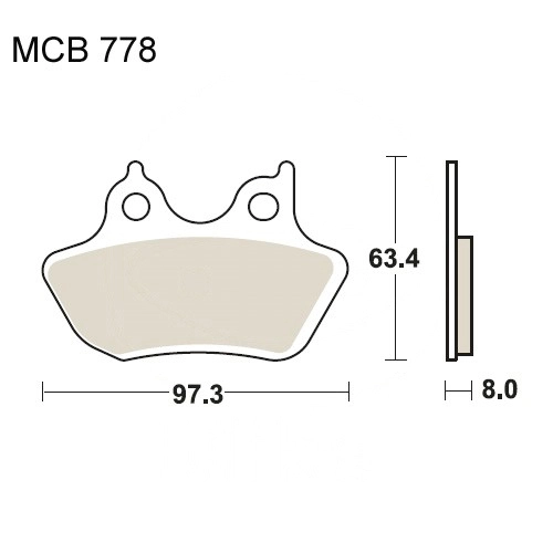 Колодки гальмівні TRW Lucas MCB778SH
