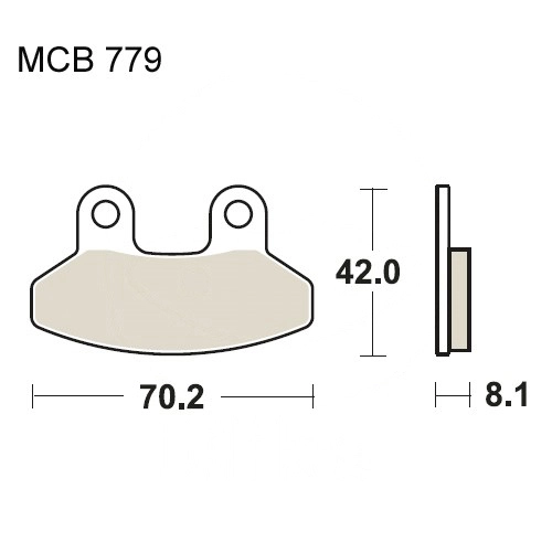 Колодки гальмівні TRW Lucas MCB779