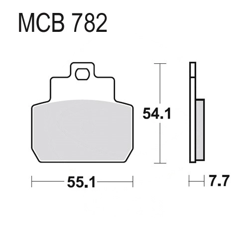 Колодки гальмівні TRW Lucas MCB782SRM