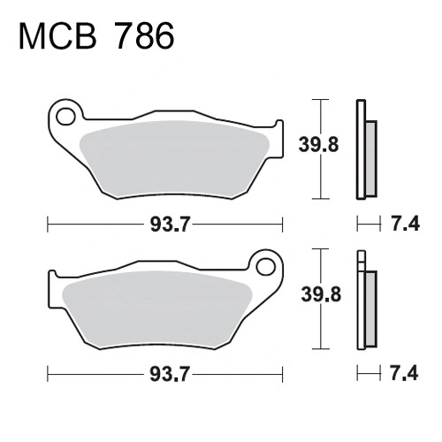 Колодки гальмівні TRW Lucas MCB786