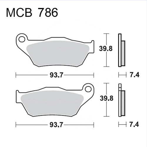 Колодки гальмівні TRW Lucas MCB786SRM