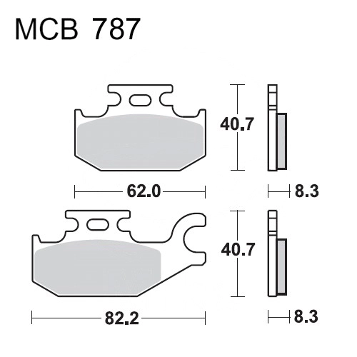 Колодки гальмівні TRW Lucas MCB787SI