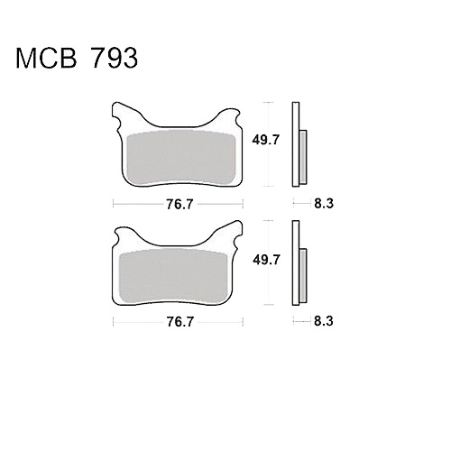 Колодки гальмівні TRW Lucas MCB793RSI