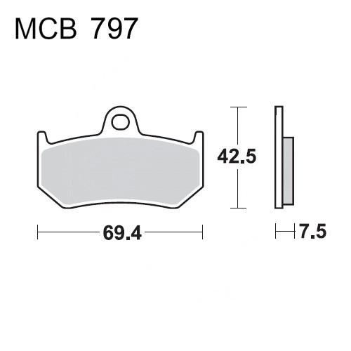 Колодки гальмівні TRW Lucas MCB797SH