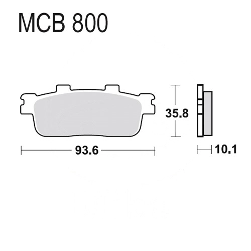 Колодки гальмівні TRW Lucas MCB800