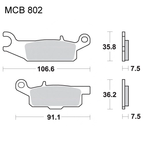 Колодки гальмівні TRW Lucas MCB802SI