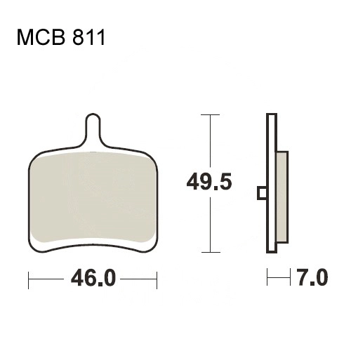 Колодки гальмівні TRW Lucas MCB811SH